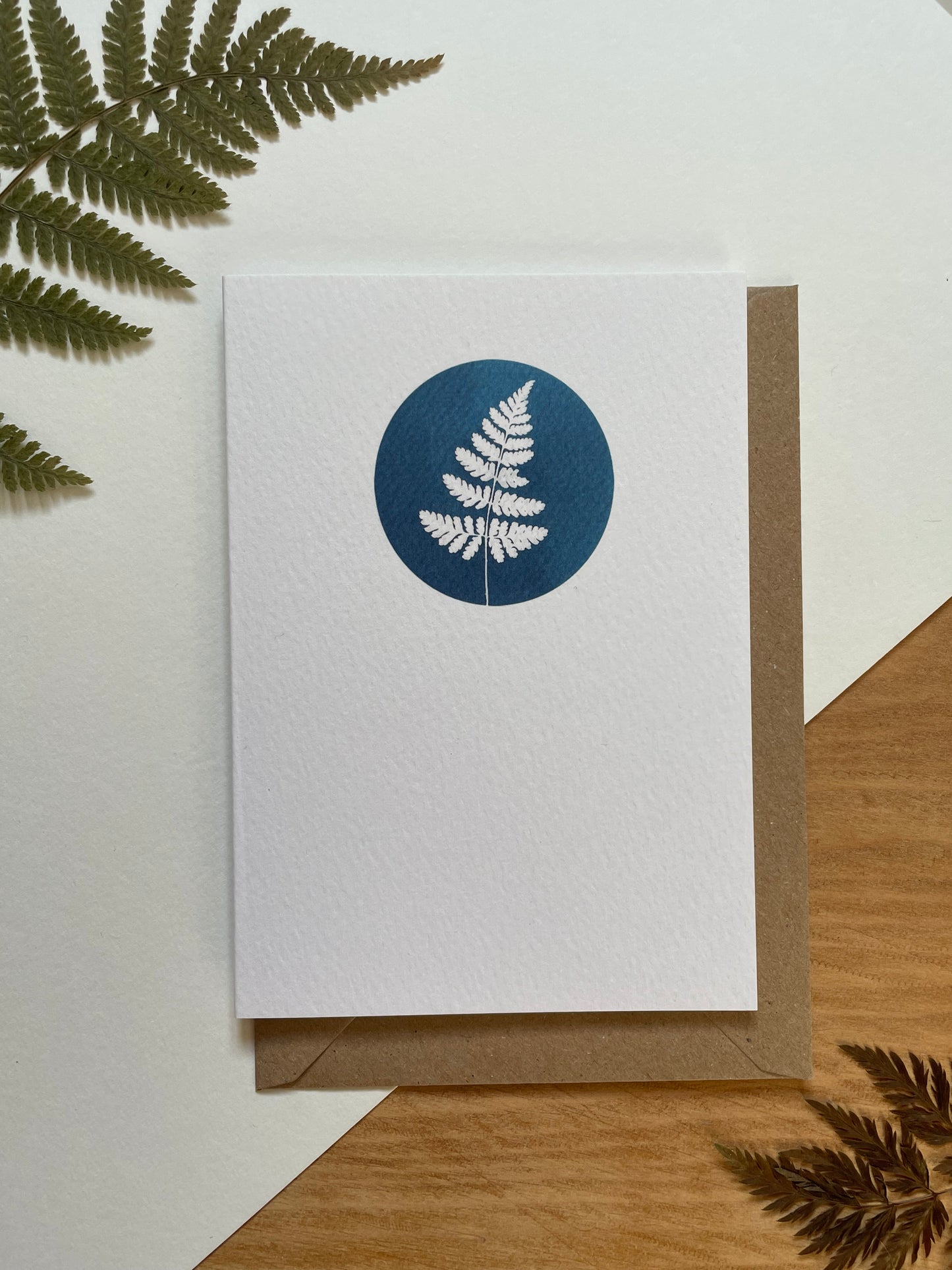fern greeting card, A6