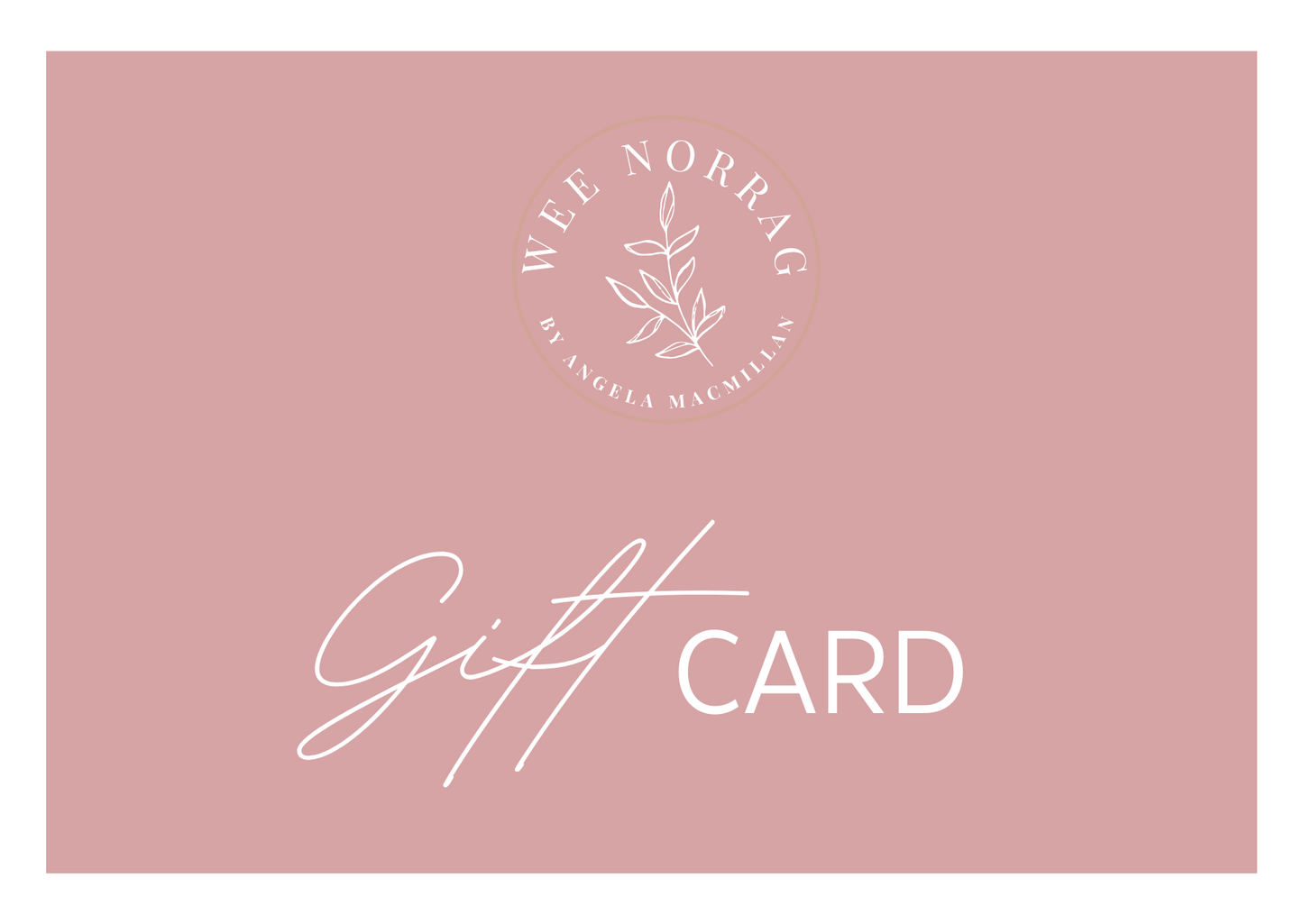 Wee Norrag by Angela Macmillan Gift Card