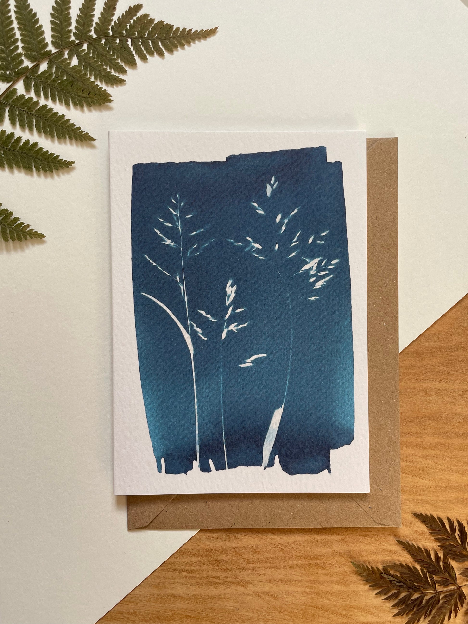 Grass greeting card