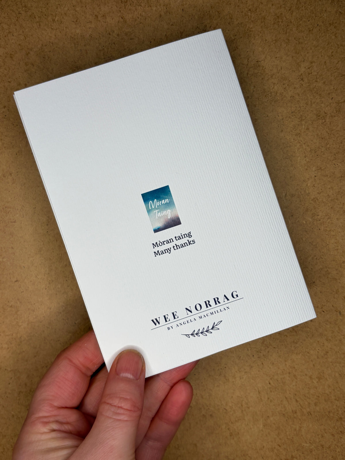 Mòran Taing | Gaelic Thank You card